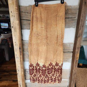 J Jill Batik Print Wrap Skirt